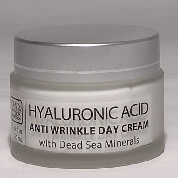 ANTI WRINKLE DAY CREAM HYALURONIC ACID 24 h DEAD SEA MINERALS 1.69 Fl Oz (50mL) - Picture 5 of 6